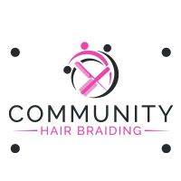 Community hair braiding logo